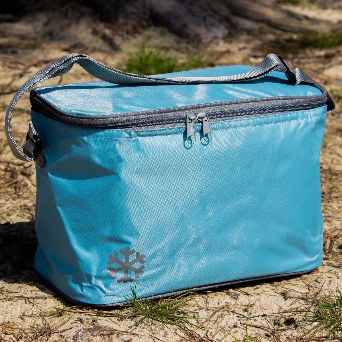 Torba Termiczna Izolacyjna Turystyczna Na Plażę Piknik Lunch Obiad 8 L Niebieski