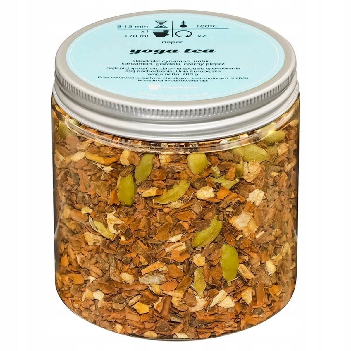 BOX prezentowy "Mam czas na..." - zestaw herbat sypanych świeca sojowa kubek z zaparzaczem - prezent upominek dla kobiety faceta mężczyzny niej niego