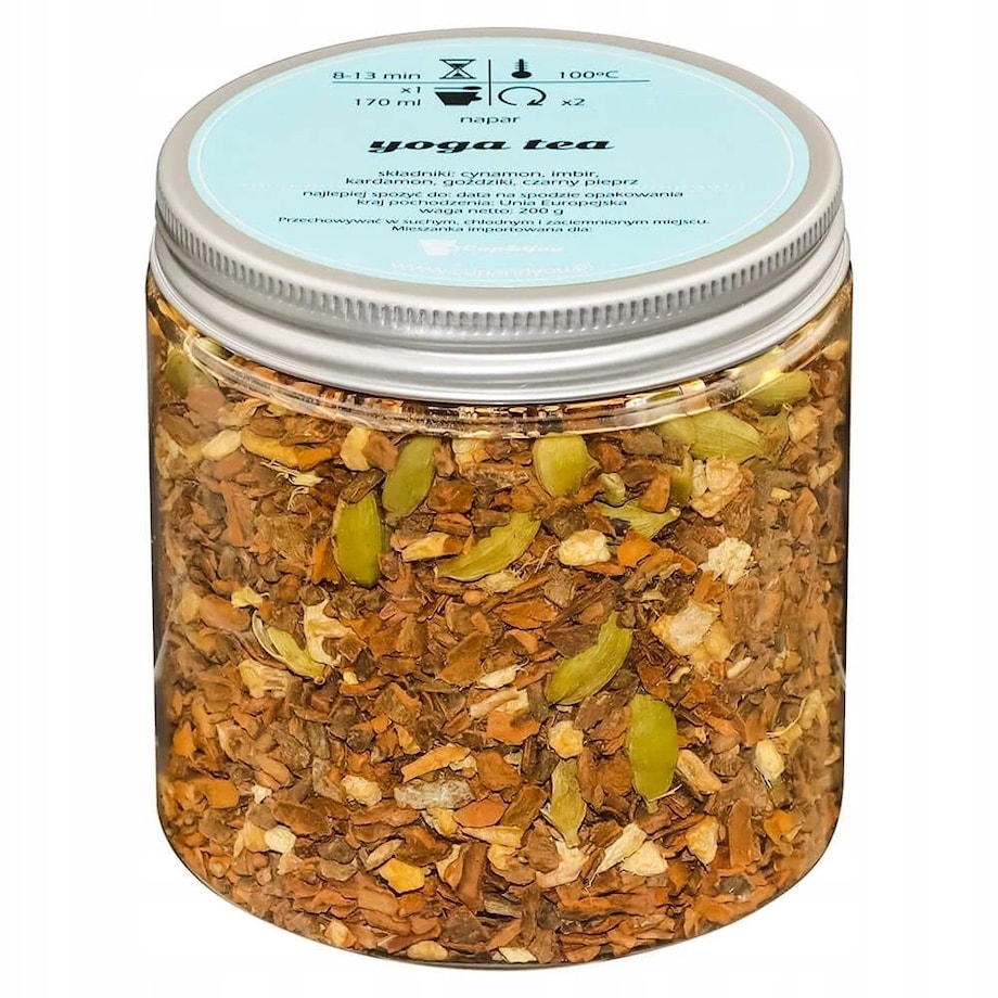 BOX prezentowy "Mam czas na..." - zestaw herbat sypanych świeca sojowa kubek z zaparzaczem - prezent upominek dla kobiety faceta mężczyzny niej niego