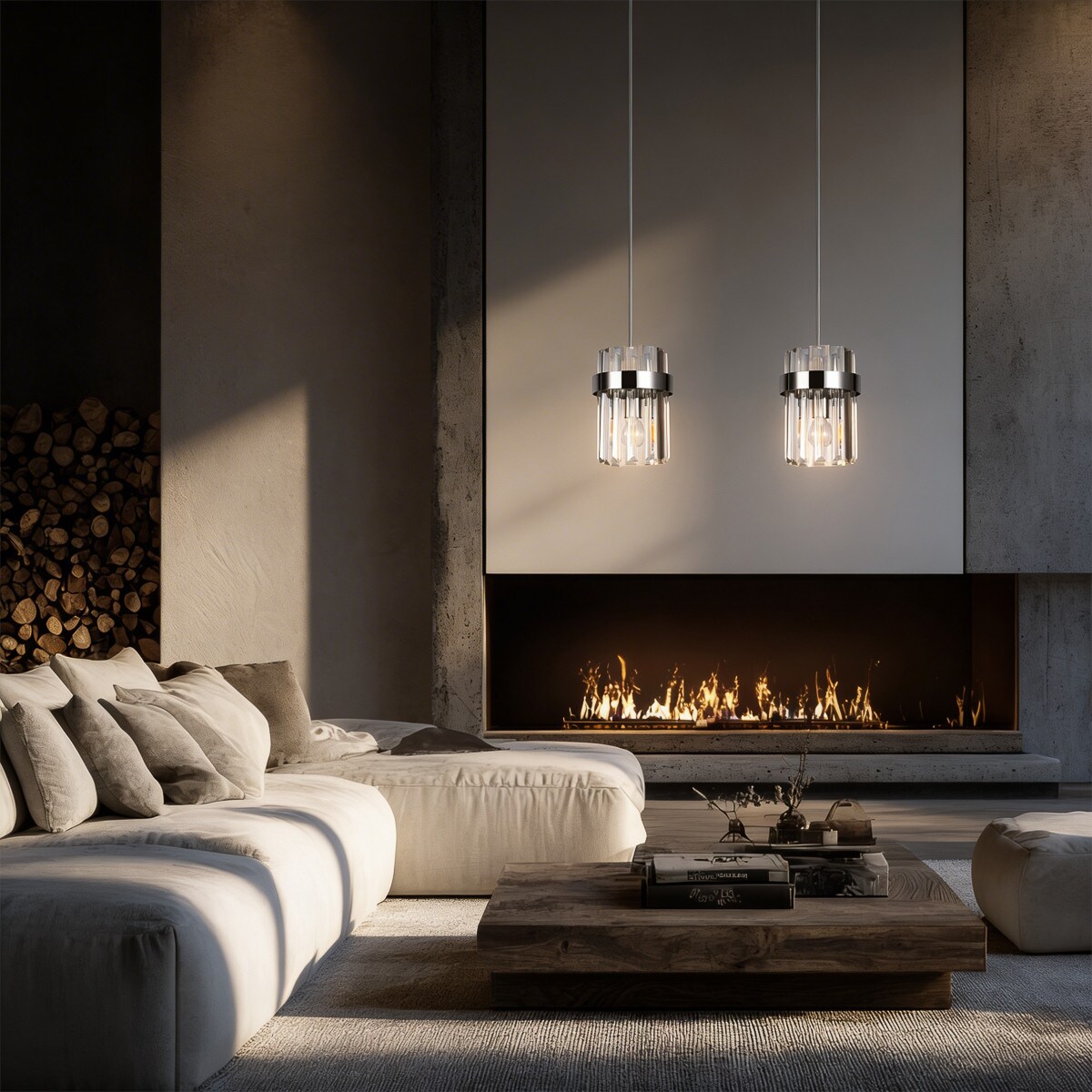 Lampa sufitowa wisząca Light Prestige Vetro chrom 2 x E14 1 szt.