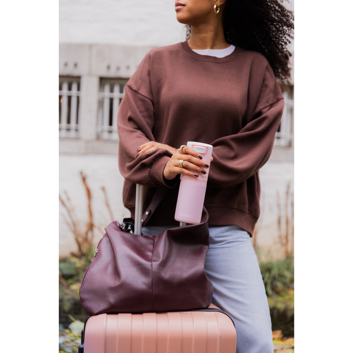 Kubek termiczny termos Etna Grip 500 ml - Pink Aura