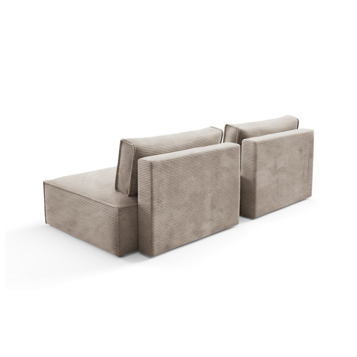 Narożnik modułowy LUCCA z funkcją spania sztruks POSO 14