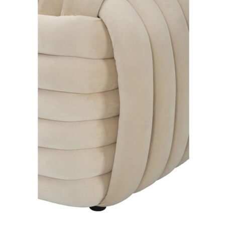 Pufa PLECIONA WELUROWA 90x45x45 cm