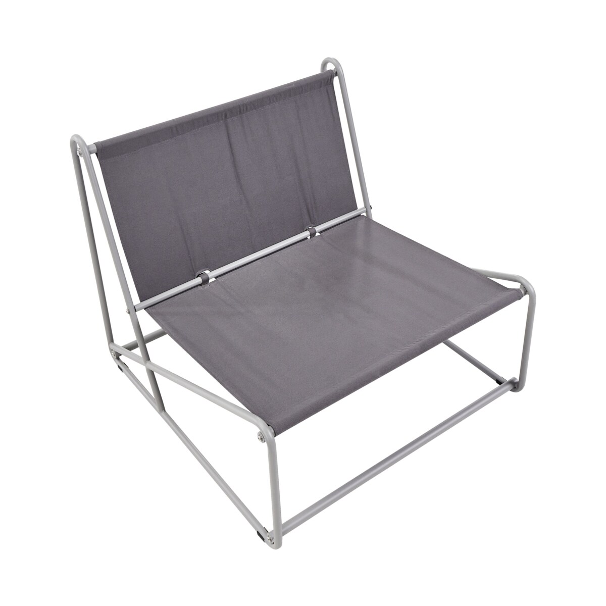 Krzesło ogrodowe z poduszką PICO Metal Szary