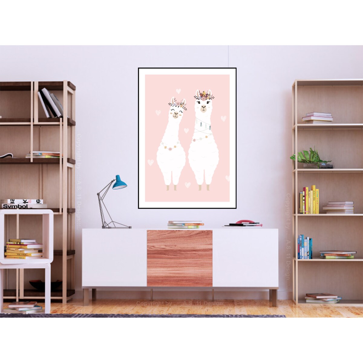 Poster Story, Plakat, Obraz - Zabawne Alpaki, wymiary 70 x 100 cm