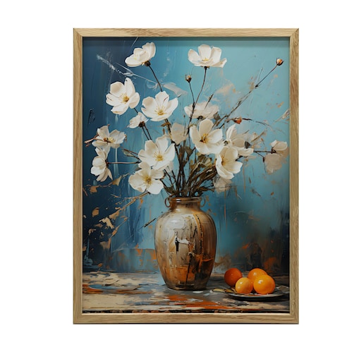 Delikatność i Spokój, 30x40 cm, rama drewniana jasny dąb, papier matowy 230 gsm