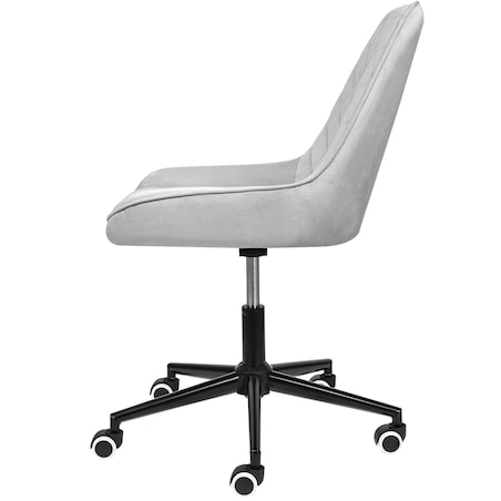 Fotel biurowy krzesło obrotowe regulowane szare do biurka