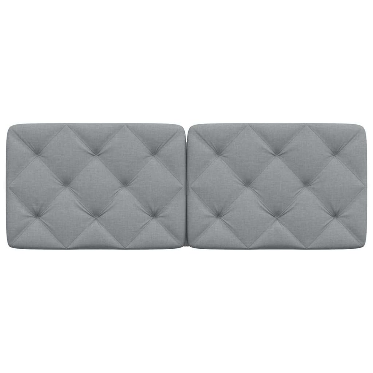 vidaXL Poduszka na wezgłowie, jasnoszara, 120 cm, tkanina