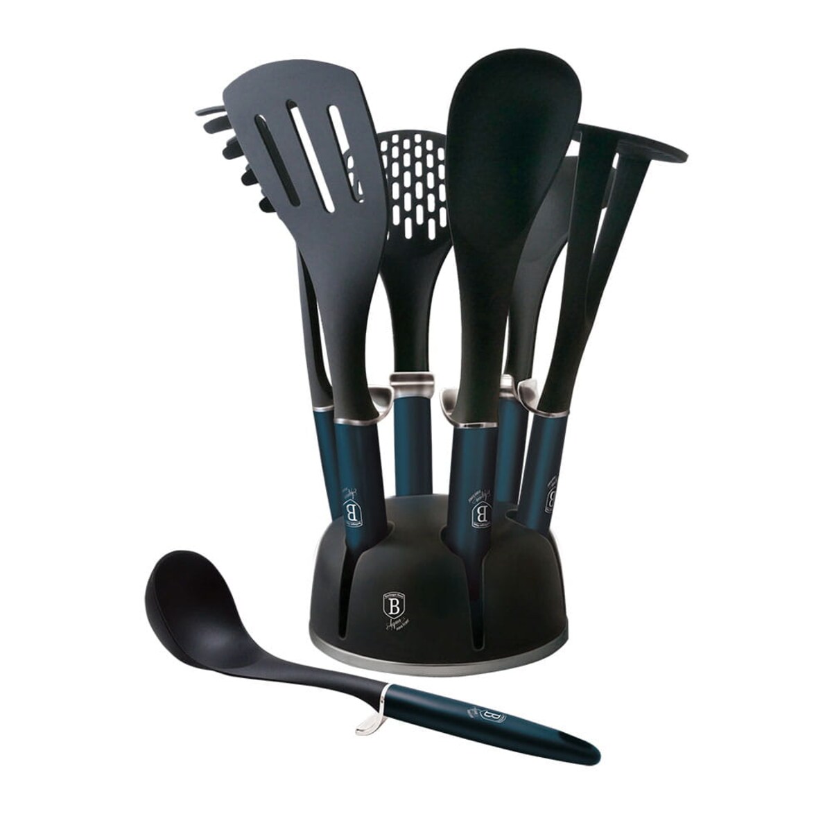 Zestaw 6 przyborów kuchennych w stojaku obrotowym Berlinger Haus BH-6245