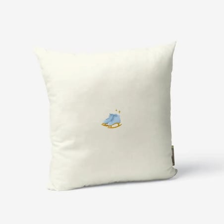 Poduszka świąteczna -Minimalistyczne łyżwy