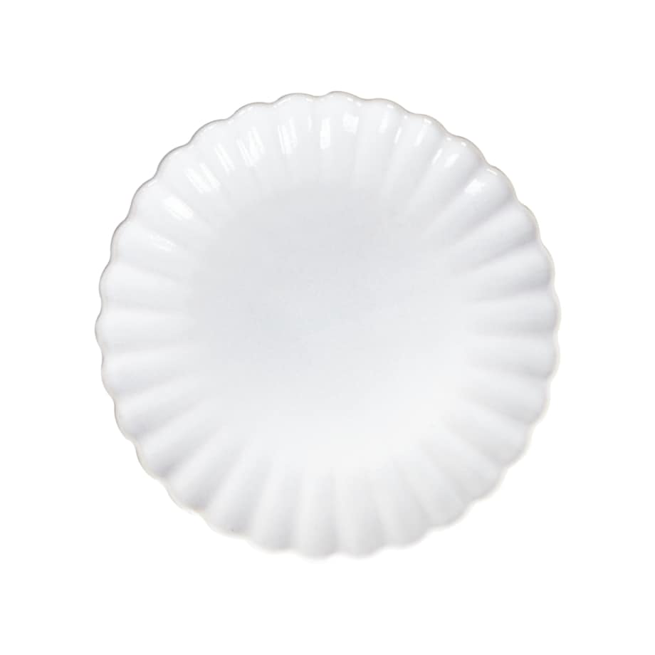 Zestaw 8 małych talerzy NETTLE Kamionka Złamana biel