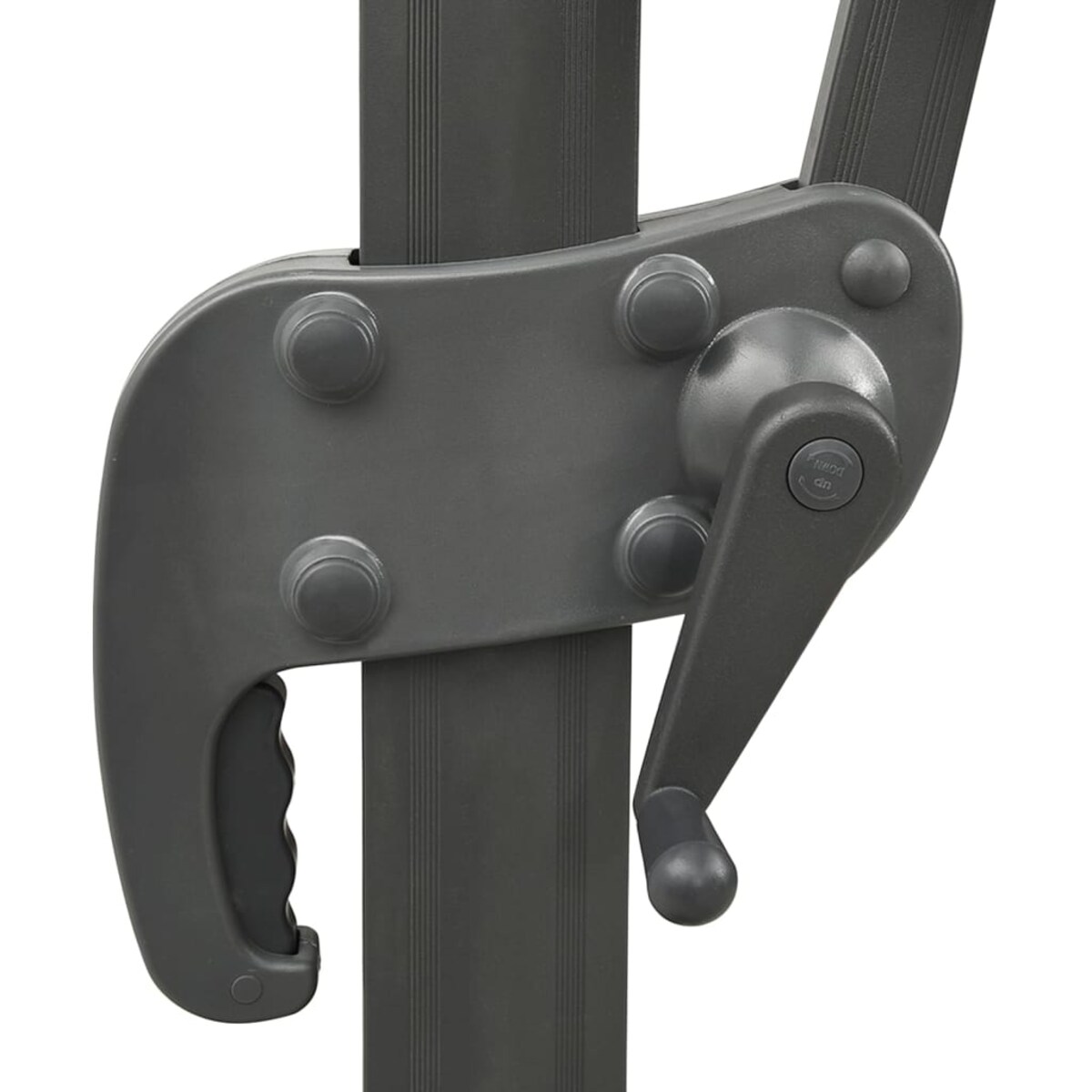 vidaXL Parasol wiszący z podwójną czaszą, 300x300 cm, zielony