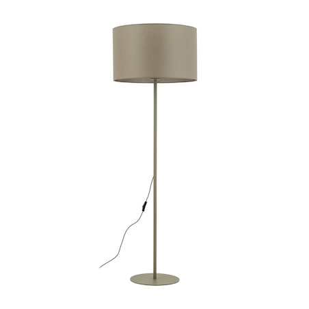 Lampa Stojąca Tk Lighting Dalum Oliwkowa Podłogowa 1Xe27 Abażur 50Cm, Wysokość 151Cm -1Szt.