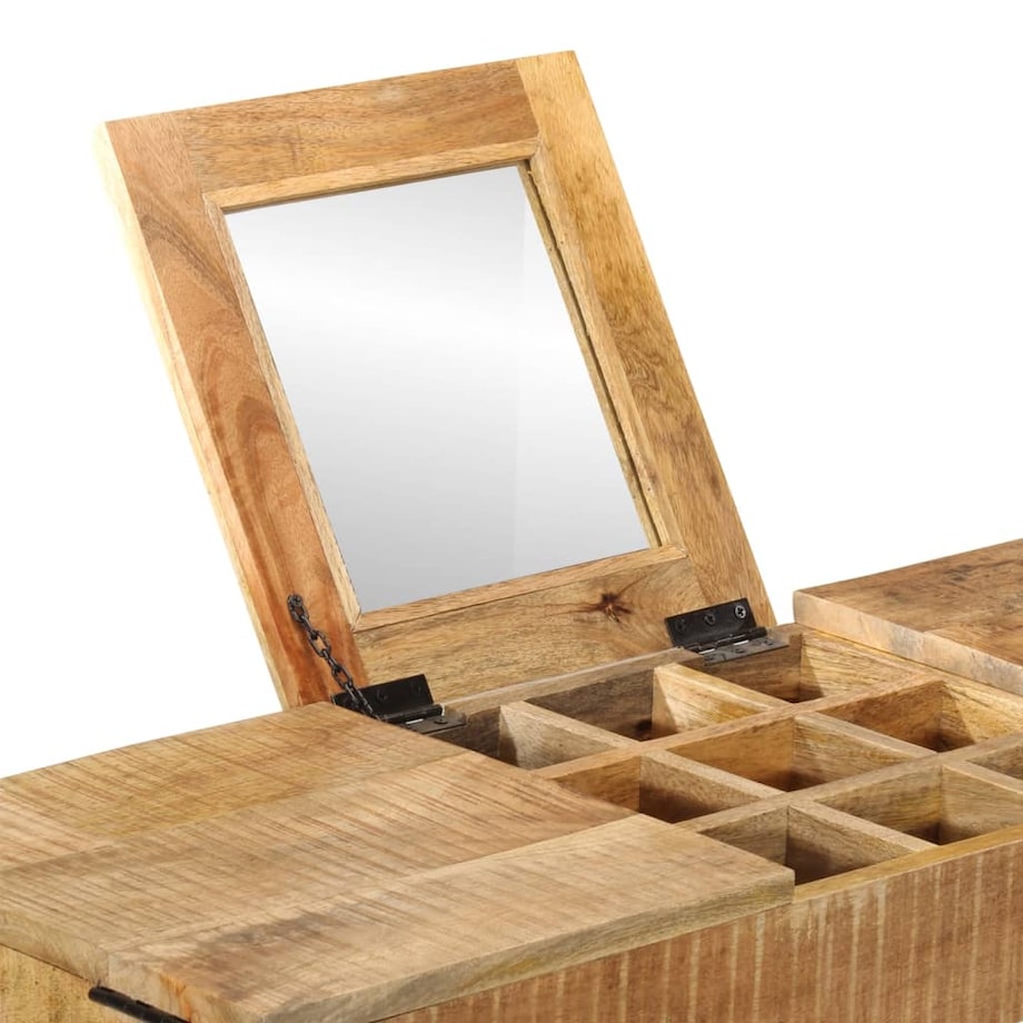 vidaXL Toaletka, 105x35x75 cm, surowe drewno mango i żelazo