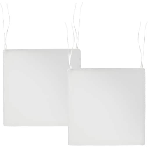 Zestaw 2 poduszek na krzesło ogrodowe SASSARI PREMIUM 46 x 46 cm Złamana biel
