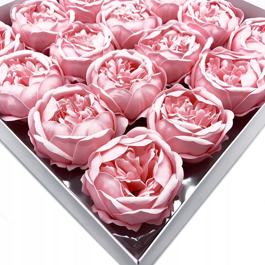 duża PIWONIA MYDLANA pachnąca na bukiet kwiat z mydła do stroika prezent