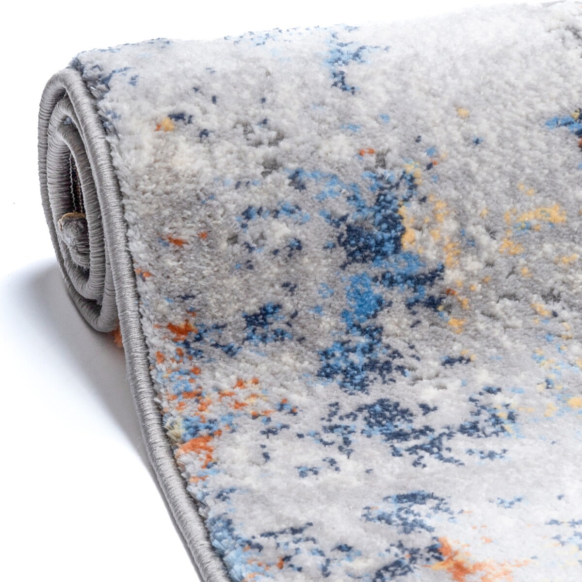 Dywan okrągły nowoczesny Studio 120 cm e-floor Okrągły Przecierka OEKO-TEX wielokolorowy