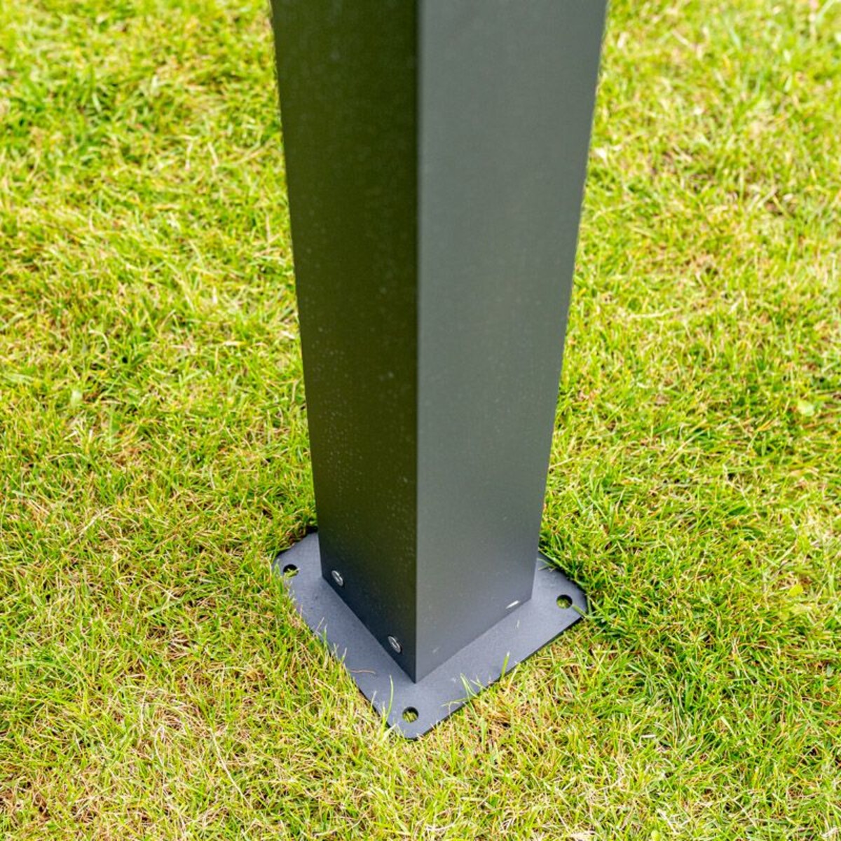 Pergola ogrodowa, tarasowa 4x4m Luxe aluminiowa LED antracytowa