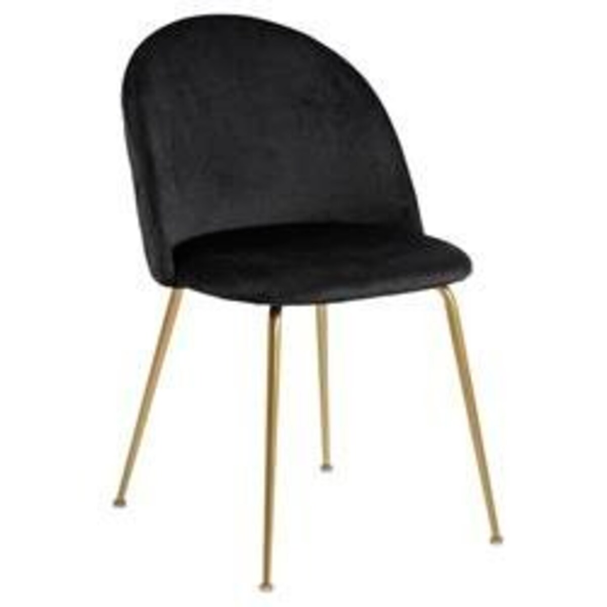 Krzesło Louise Black /Gold tapicerowane