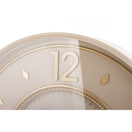 Zegar ścienny metalowy 55,5x55,5x8,5 cm OROGLIO beżowy