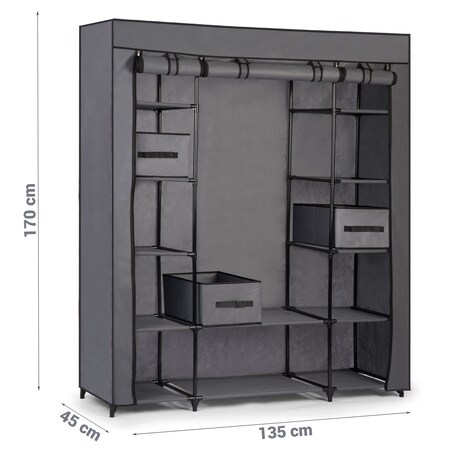 Szafa tekstylna garderoba materiałowa Massido 680010