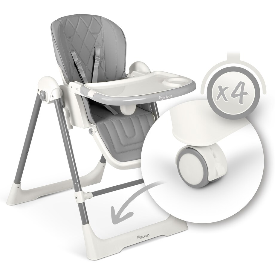 Krzesełko do karmienia z bujaczkiem leżaczkiem 3w1 Nukido
