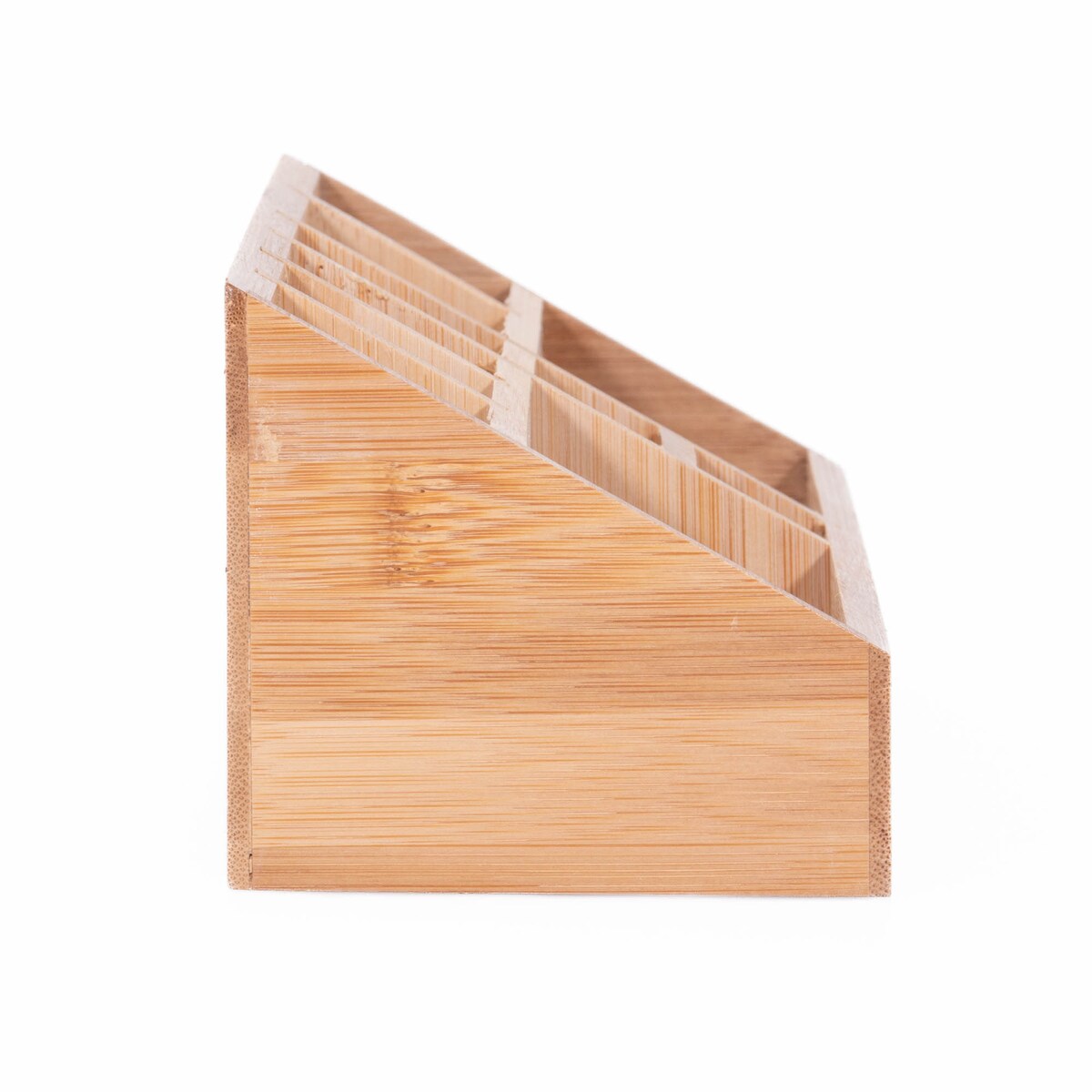 Organizer na kosmetyki bambusowy, naturalny, 23 x 9 x 8,5 cm, kolor brązowy