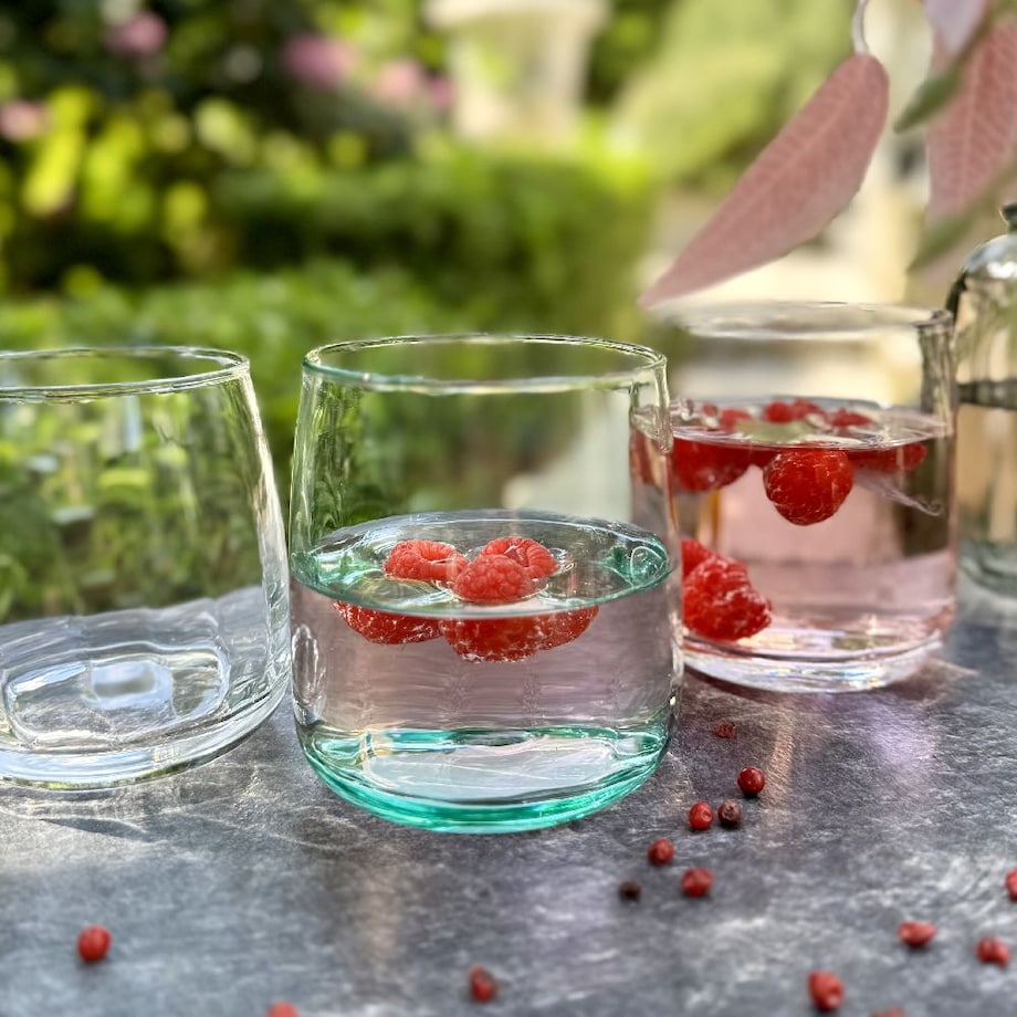 VILLA ITALIA Szklanka morska 310 ml GLOSSY