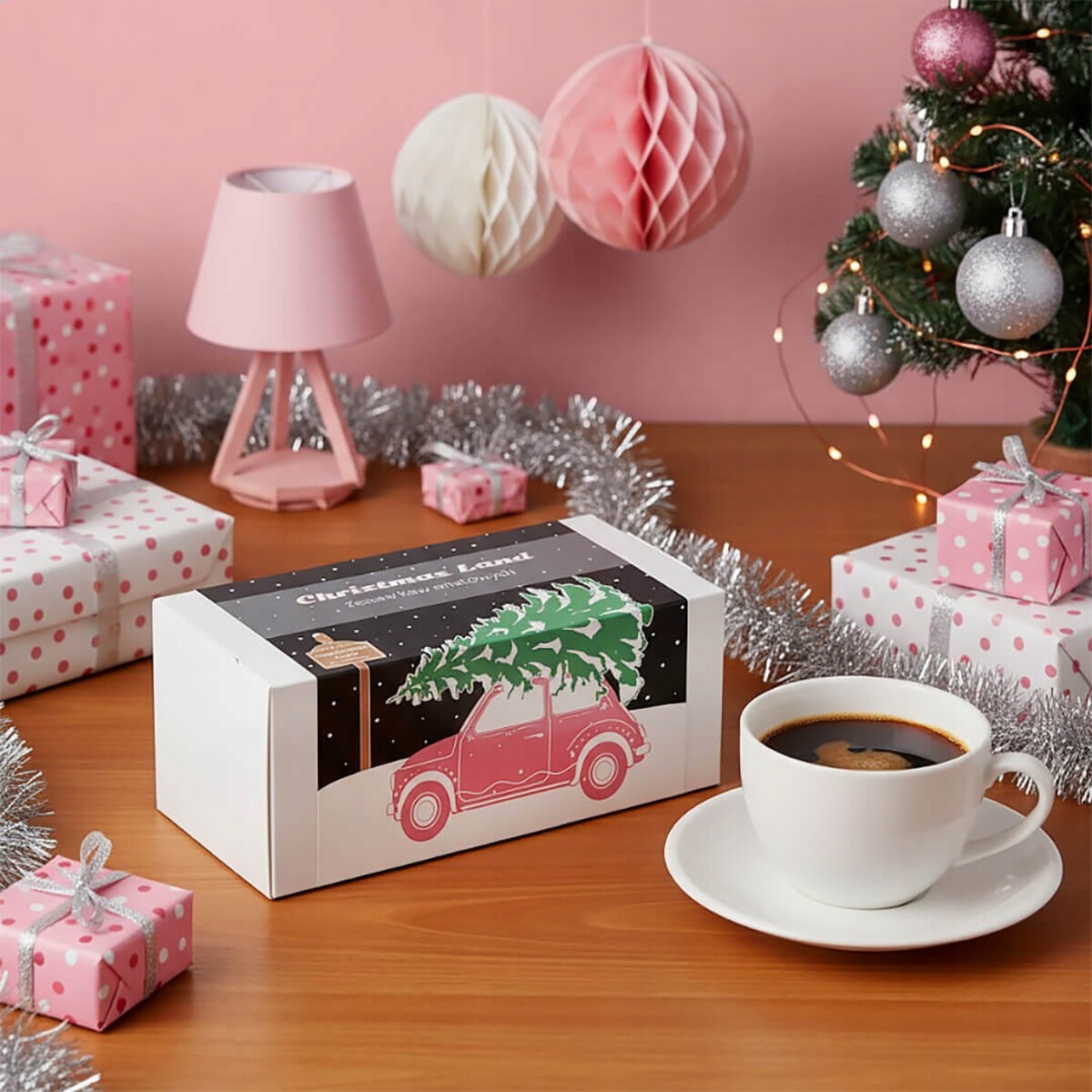 ŚWIĄTECZNY ZESTAW PREZENTOWY 20 SMAKÓW MIELONYCH KAW AROMATYZOWANYCH W SASZETKACH "CHRISTMAS LAND" - PREZENT UPOMINEK NA MIKOŁAJA ŚWIĘTA GWIAZDKĘ BOŻE NARODZENIE POD CHOINKĘ DLA KOBIETY FACETA