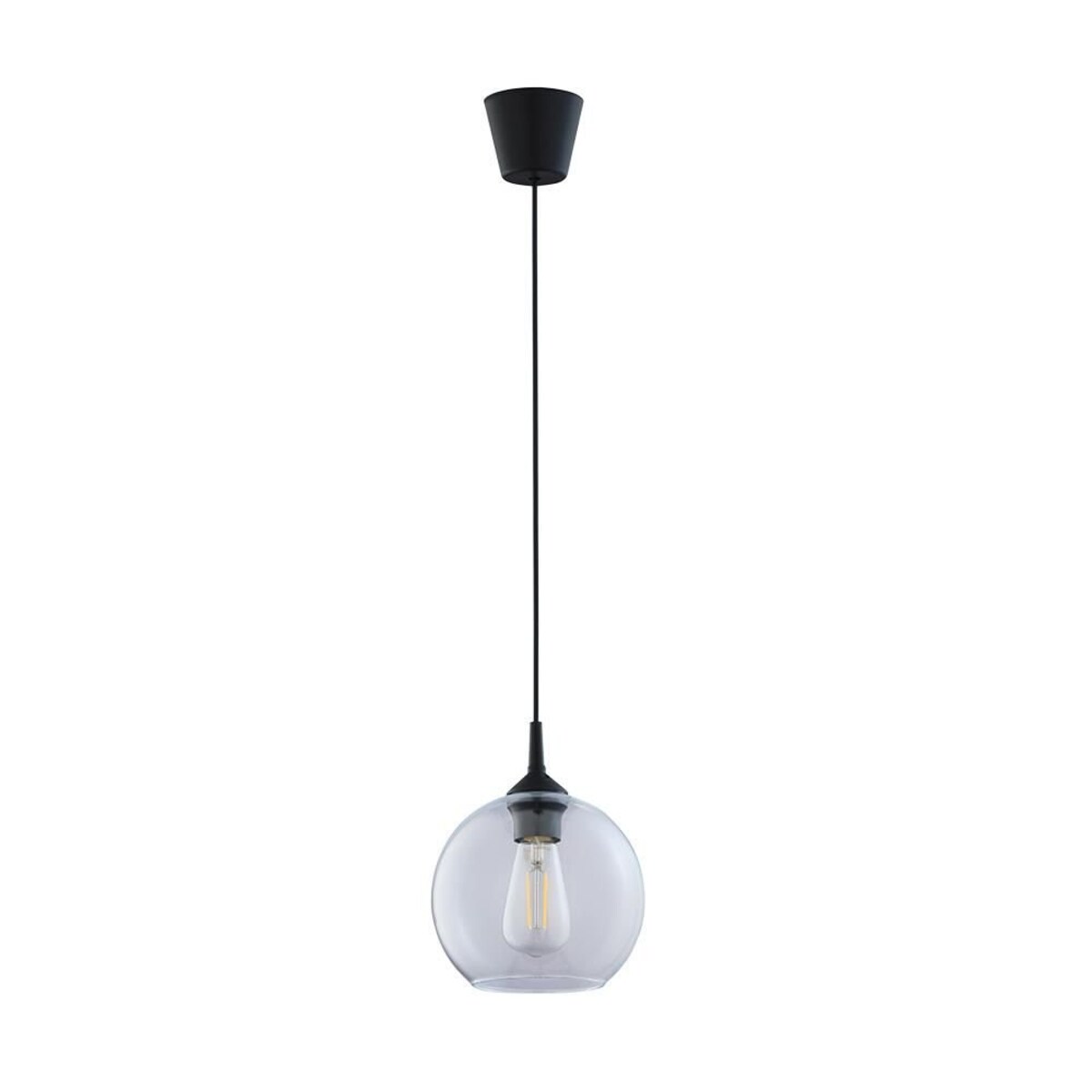 Lampa wisząca TK Lighting CUBUS 6080 czarna E27 regulowana wysokość nowoczesna do salonu i kuchni