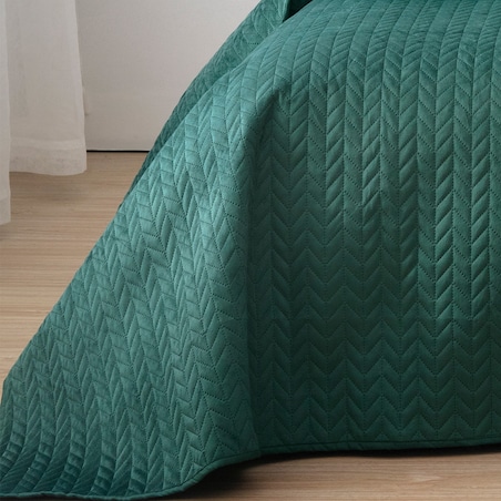 Narzuta na łóżko Silky Chic 220x240cm deep green 220x240