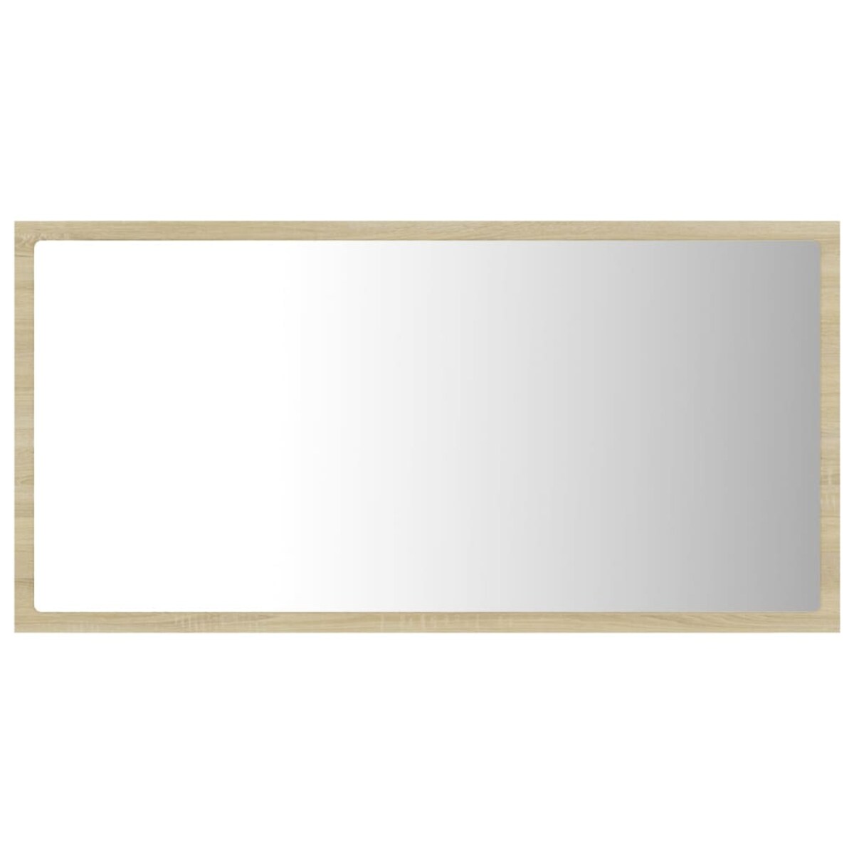 vidaXL Lustro łazienkowe LED, kolor dąb sonoma, 80x8,5x37 cm, akryl