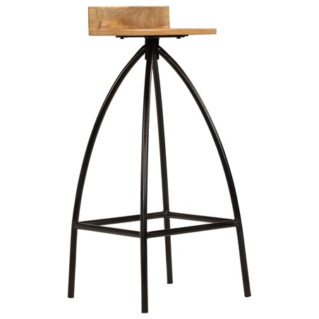 vidaXL Stołki barowe, 2 szt., lite drewno mango