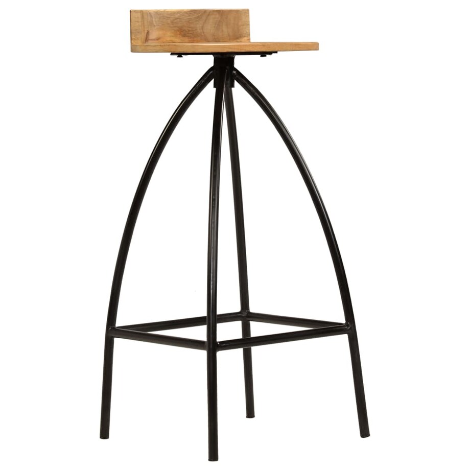 vidaXL Stołki barowe, 2 szt., lite drewno mango