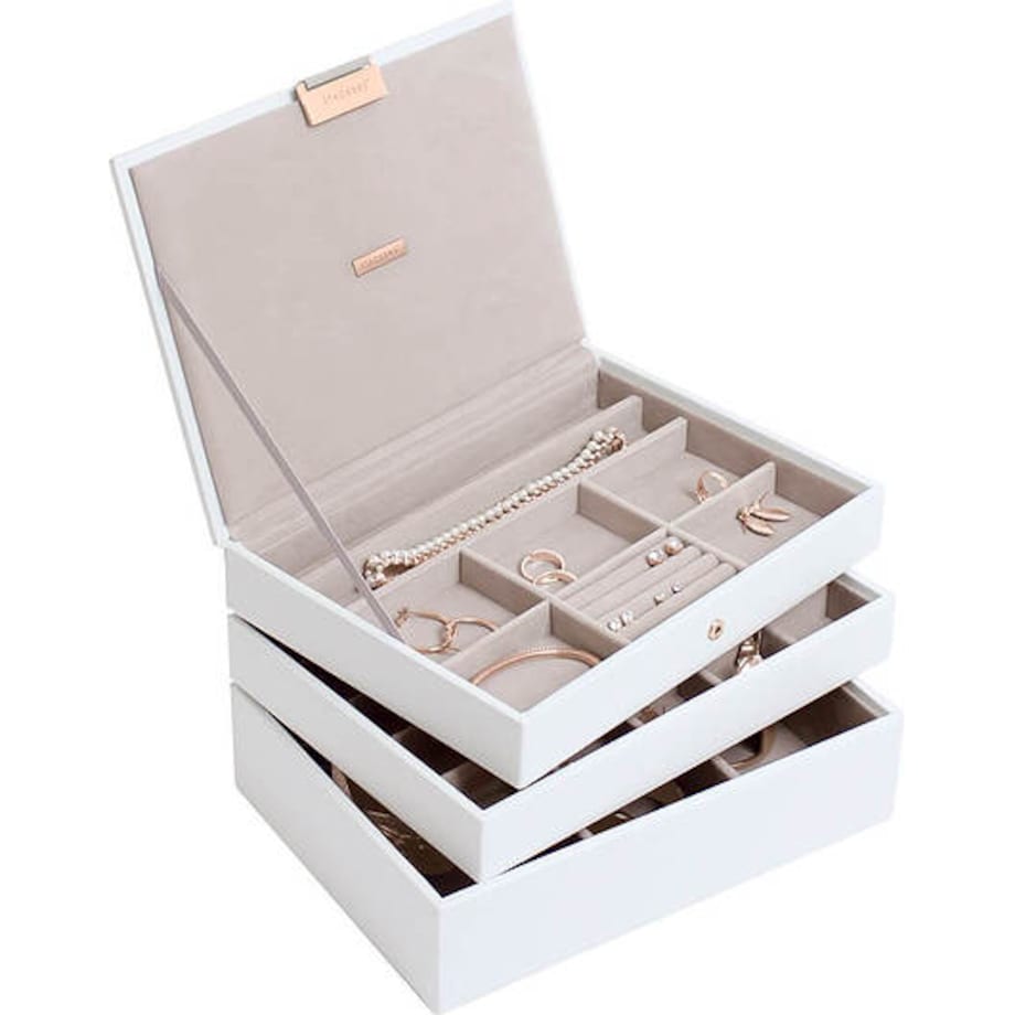 Szkatułka na biżuterię Stackers potrójna classic edycja Rose Gold