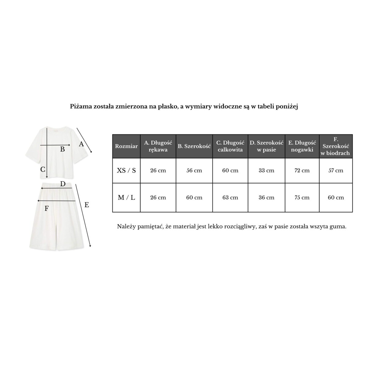 Piżama długa day&night czarna XS/S
