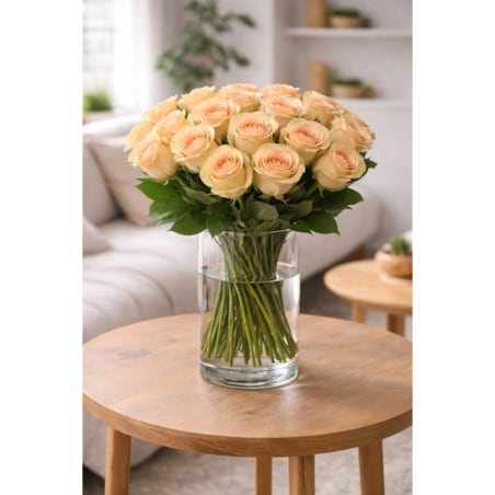 Bukiet różowy Pink Mondial – 25 sztuk, wysokość 40-45 cm (Ekwador)