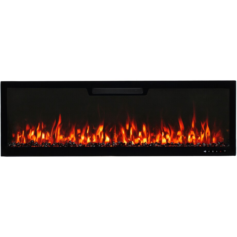 Kominek elektryczny AFLAMO Elite 107 - ścienny i do zabudowy - 107x46x12 cm - kominek LED z funkcją grzania 750/1500 W