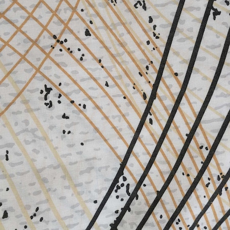 Poszewka dekoracyjna bawełniana 40x40 Flow szara w falujące linie, Cottonlove, Darymex