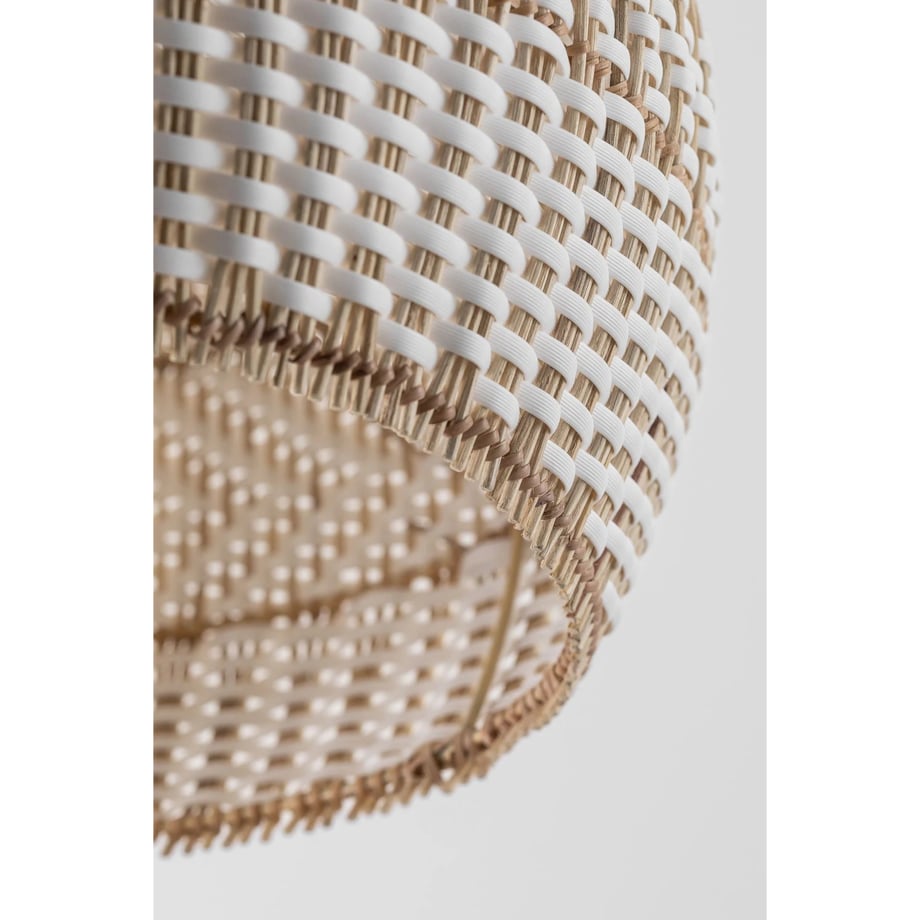 Lampa wisząca z plecionego rattanu Llaury Ø70 cm