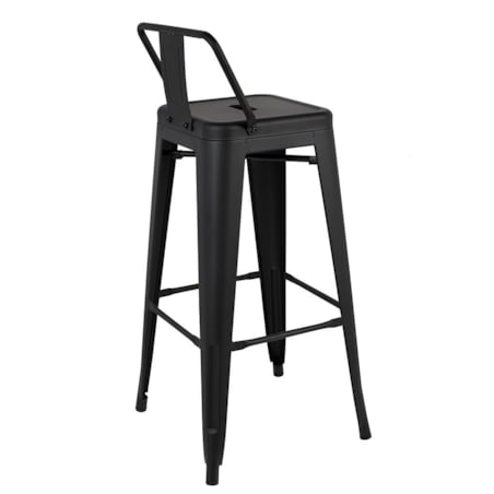 Hoker kuchenny TOWER BACK KH010100971 krzesełko czarne