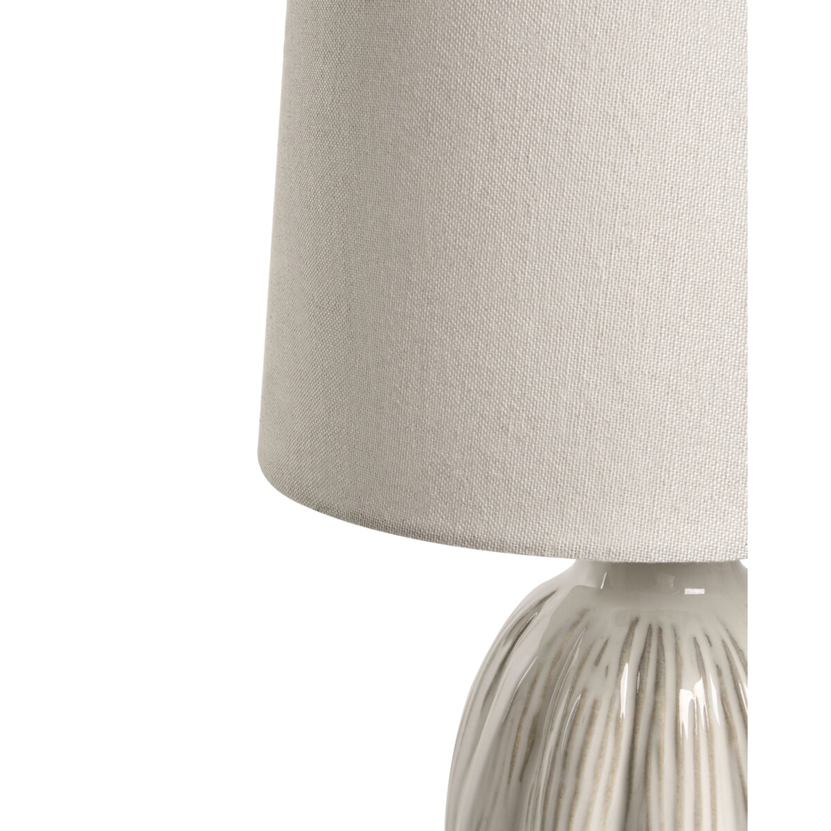 Lampa stołowa AGUAN Ceramika Jasnobeżowy