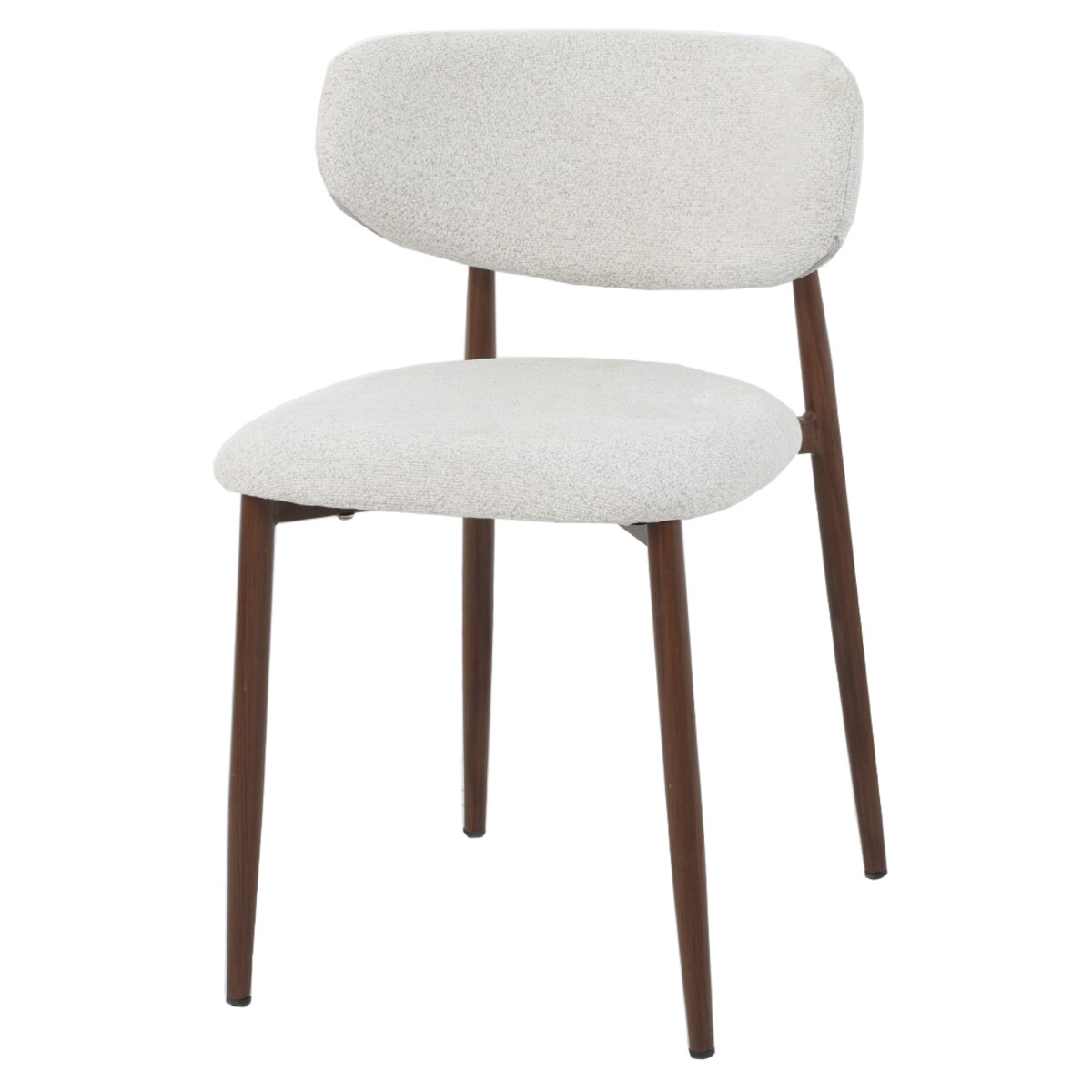 Krzesło tapicerowane INES beżowy melanż do salonu jadalni