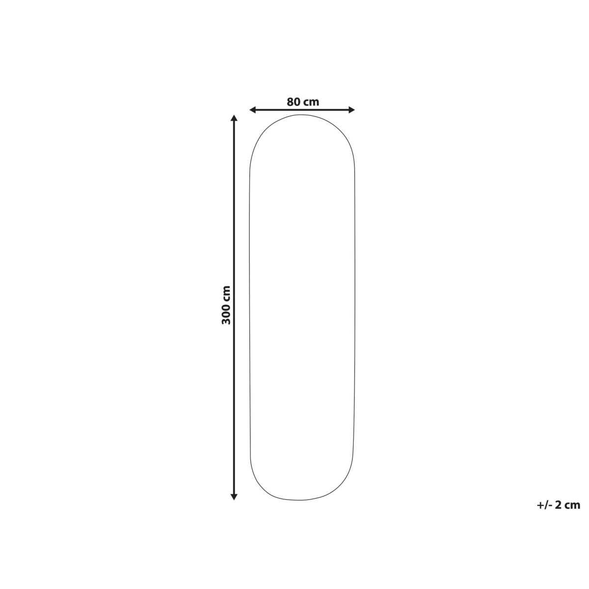 Dywan DEMIRCI Beżowy 80 x 300 cm Juta