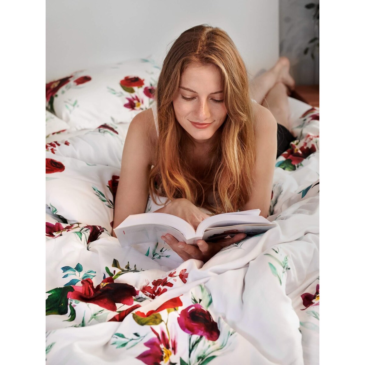 Pościel Bukiety 150/200 + 50/60 cm