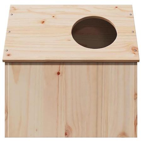 vidaXL Domek dla kota, 41x50x50 cm, lite drewno sosnowe