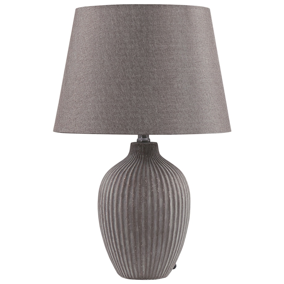 Lampka nocna ceramiczna brązowa FERGUS