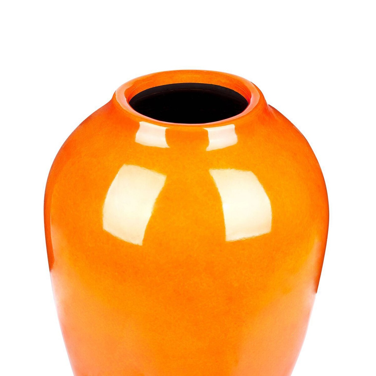 Wazon na kwiaty TERRASA Ceramika 39 cm Pomarańczowy