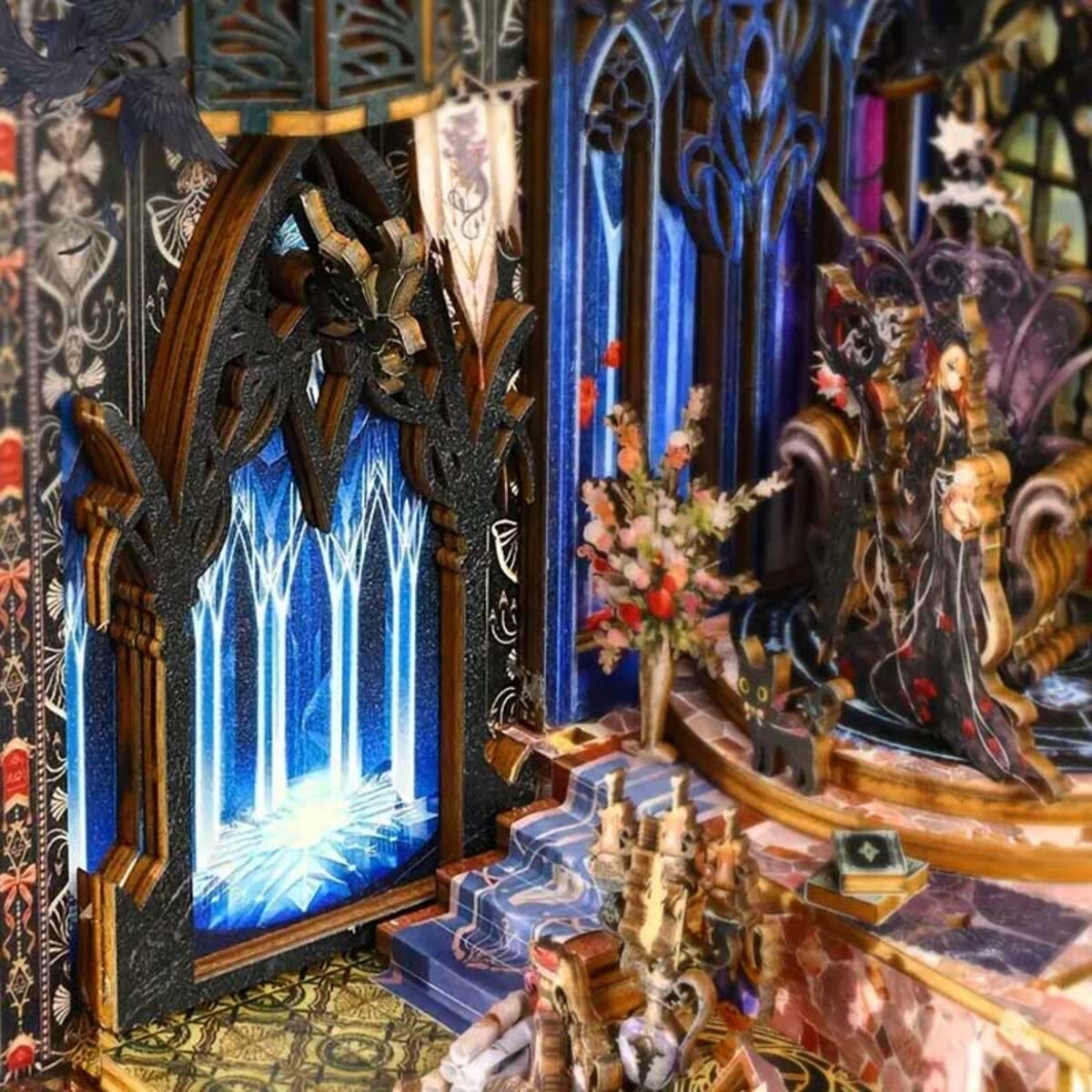 Miniaturowy domek Book Nook - Prawa czarodziejskiej nocy