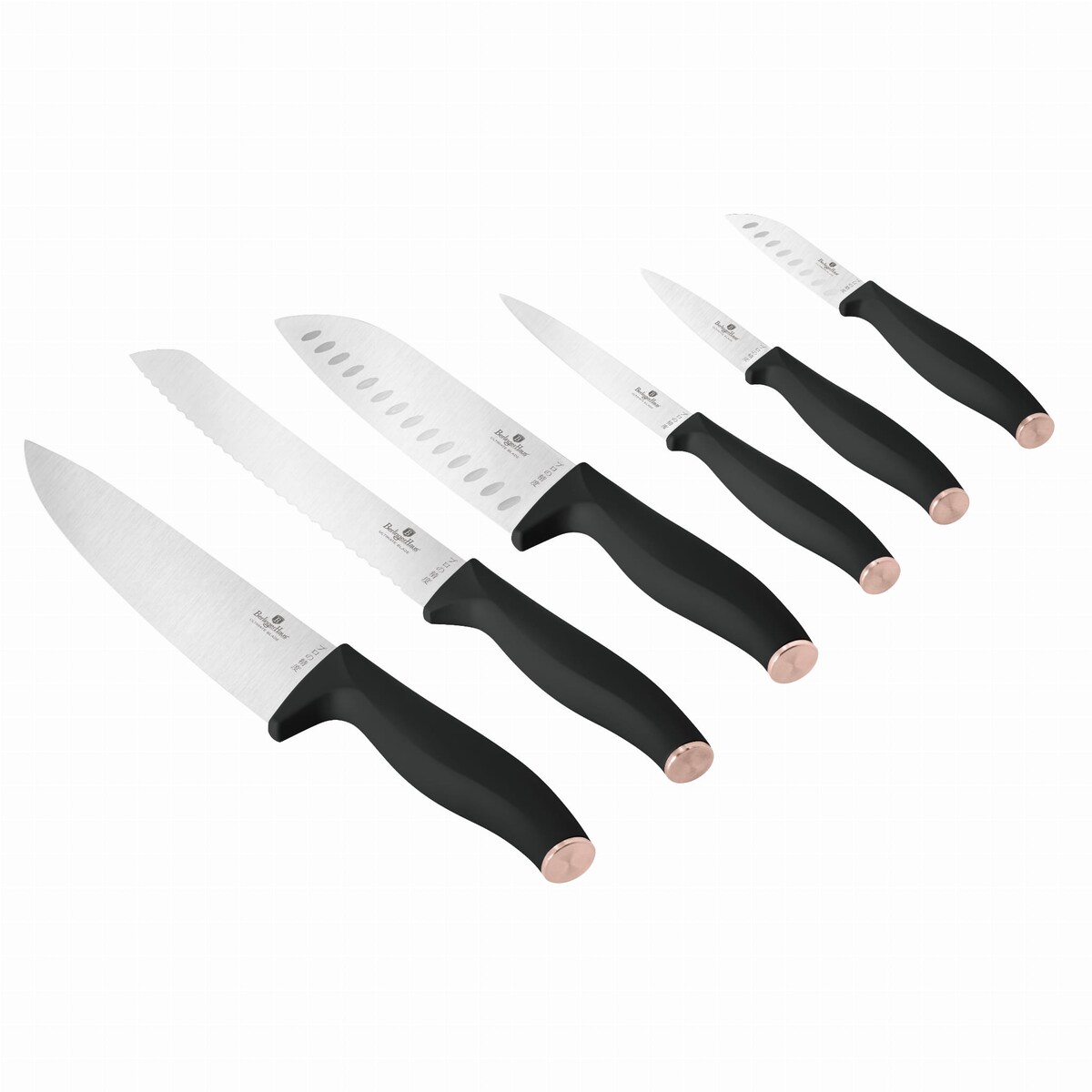 Zestaw 6 noży kuchennych BERLINGER HAUS Black Rose